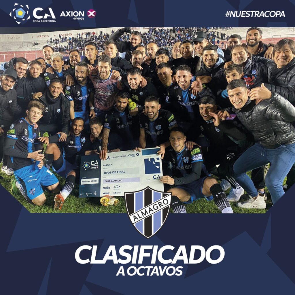 Almagro será rival de Boca en la Copa Argentina.
