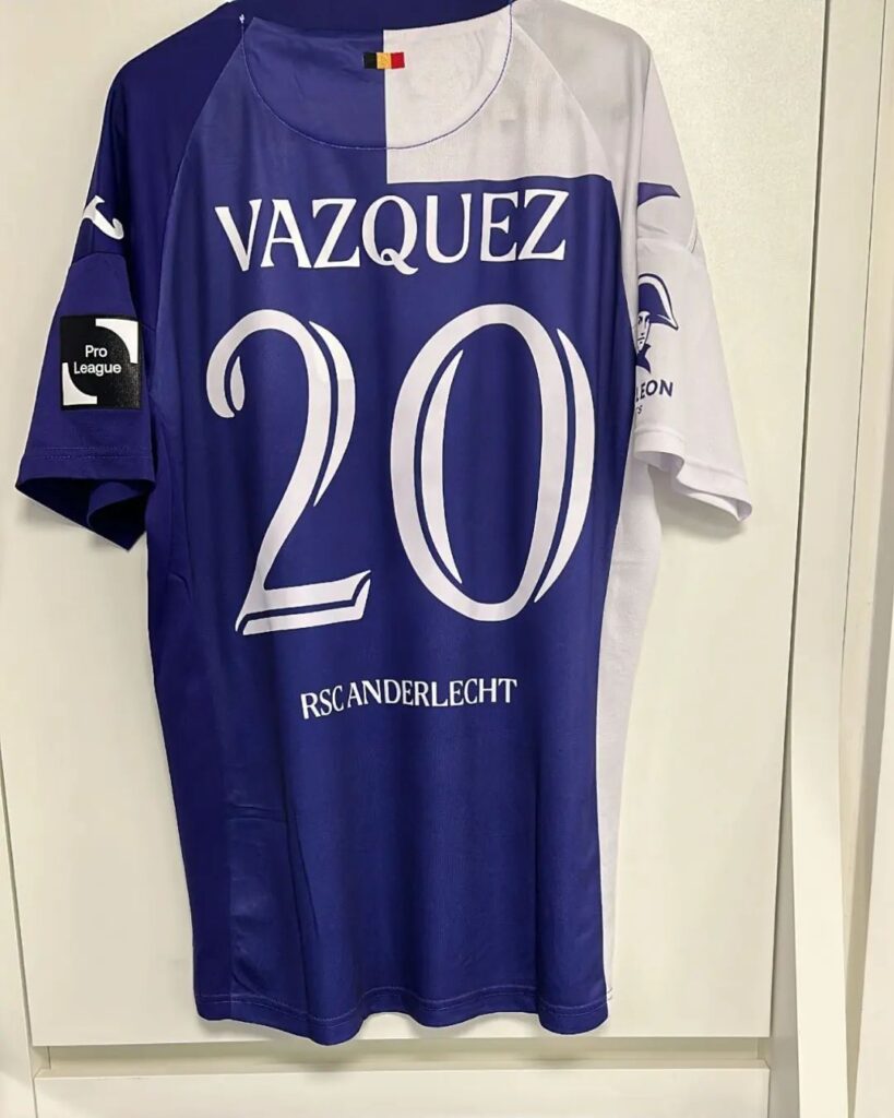 Luis Vázquez debutó en el Anderlecht