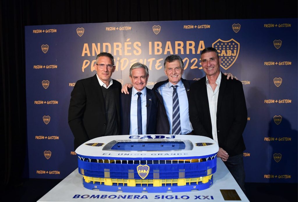 Andrés Ibarra tiene el apoyo de Macri, Angelici y varios ex jugadores de Boca.