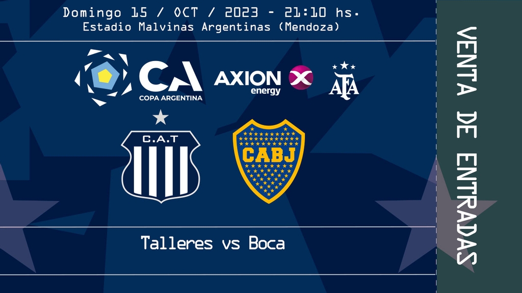 Venta de entradas para el Boca-Talleres en Mendoza por la Copa Argentina