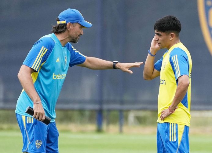 por qué Luca Langoni impresionó a Martínez en la pretemporada de Boca