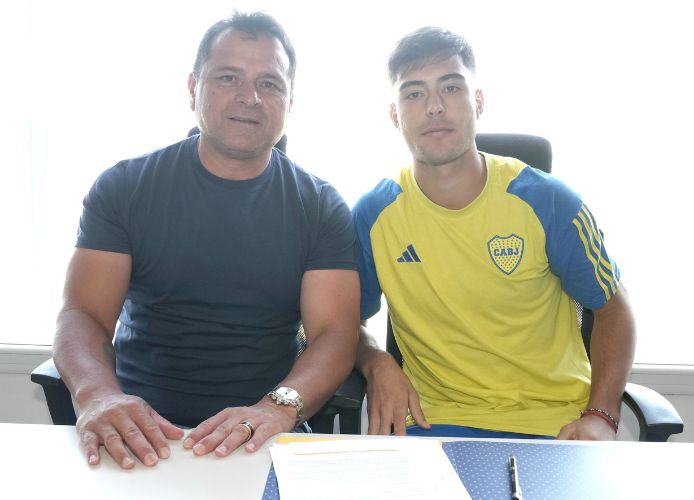 Anselmino extendió su contrato con Boca y ya lo miran desde Europa