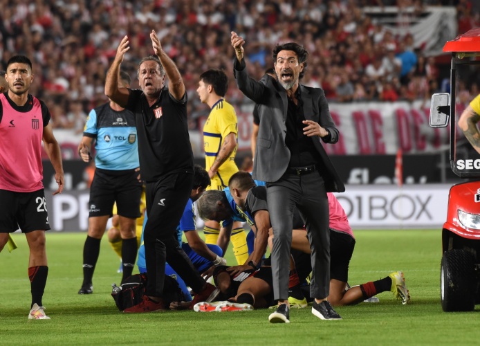 el partido entre Estudiantes y Boca se detuvo por la descompensación de Altamirano