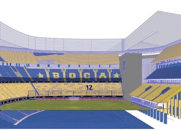 Así es el proyecto que tiene Riquelme para ampliar la Bombonera a 91.452 espectadores