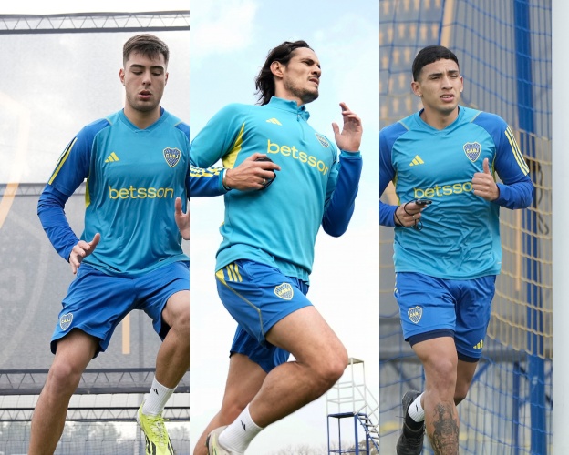 Cavani, Equi Fernández y Anselmino, los tres jugadores que recupera Boca para recibir a Vélez
